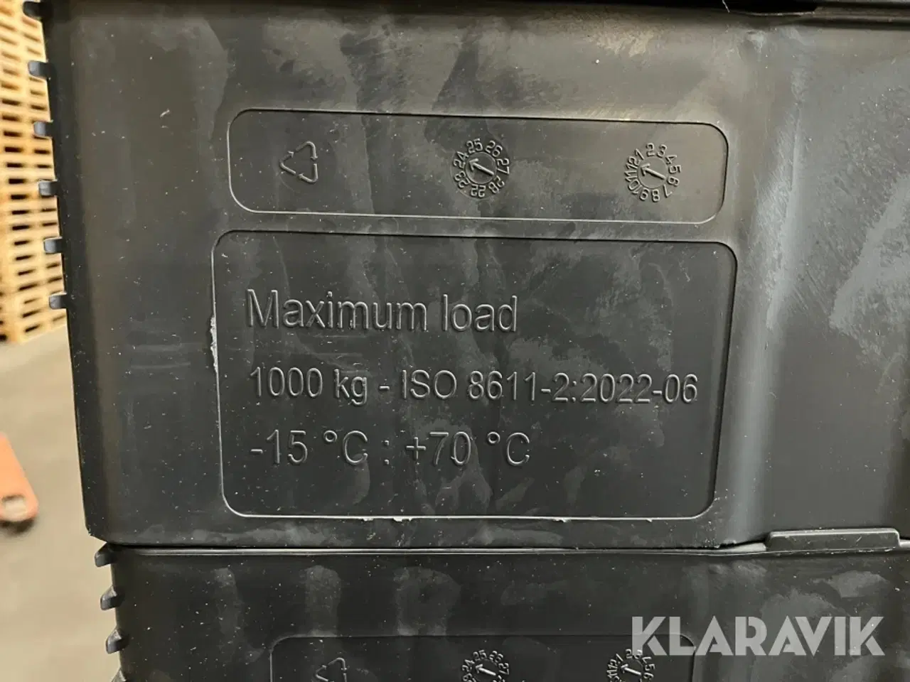 Billede 3 - Plastpaller 1000kg - 15 styk