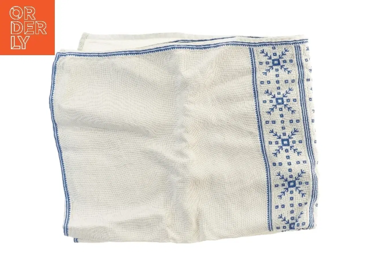 Billede 1 - Håndlavet broderet dug (str. 170x110 cm)