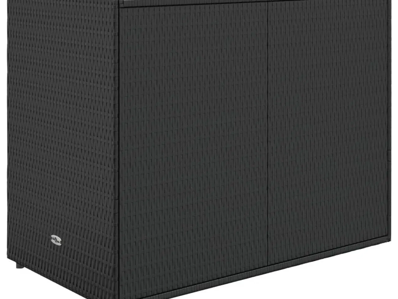 Billede 6 - Haveskab sort 100x55,5x80 cm polyrattan