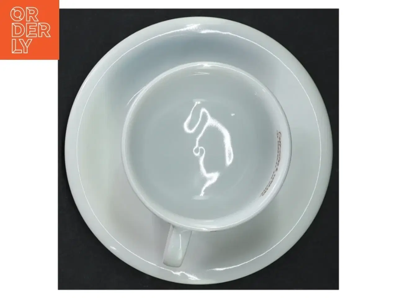 Billede 3 - Kaffekop og underkop sæt fra D’Anc&#224;r (str. Ø 14,5. h. 6 cm ø. 8,5 cm)