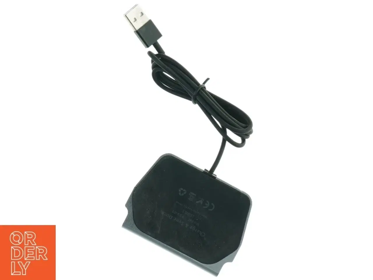 Billede 4 - Mobiloplader / stander til iPhone med USB-kabel (str. 7 x 5,5 cm)