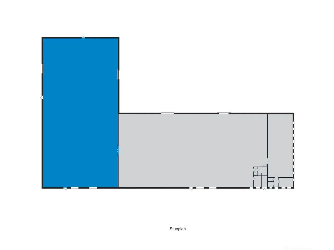 Billede 19 - Højloftet lagerhal med to læsseramper