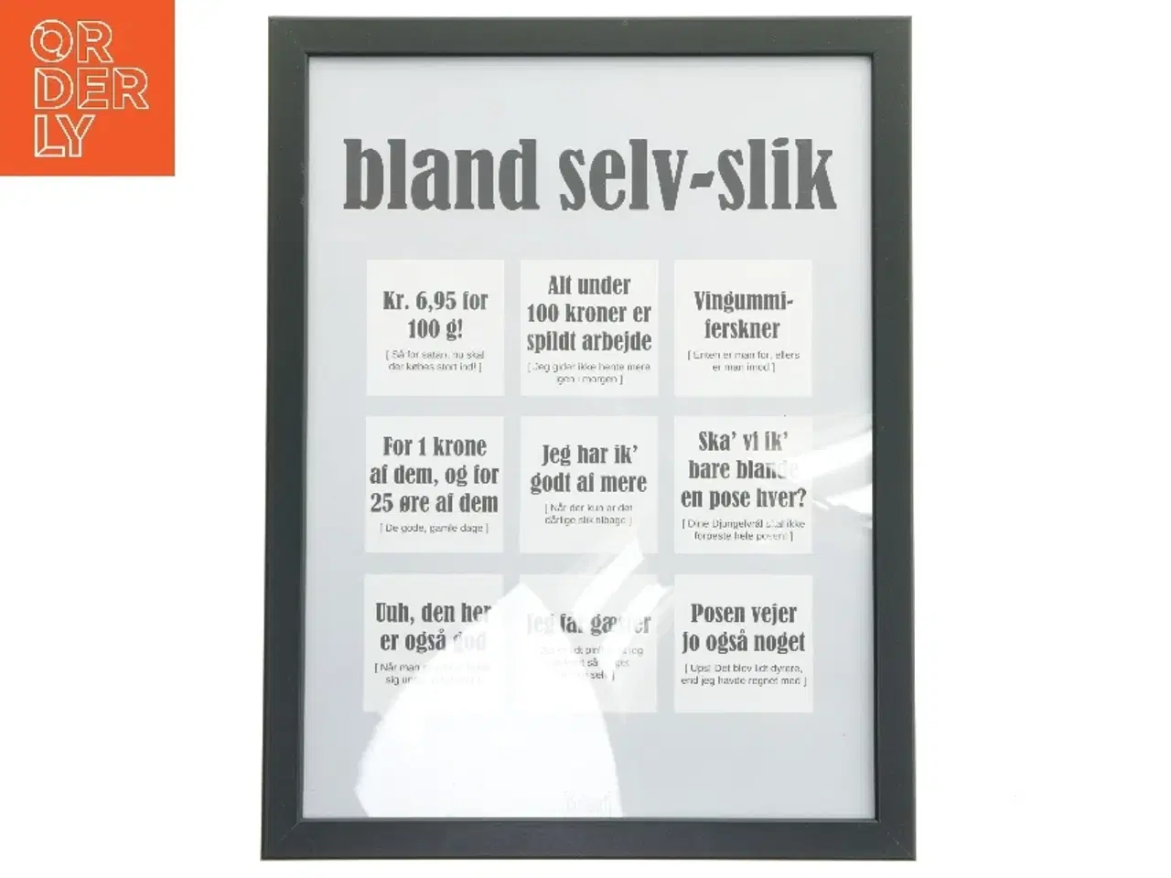 Billede 1 - plakat i ramme fra IKEA (str. 43,5x33,5 cm)
