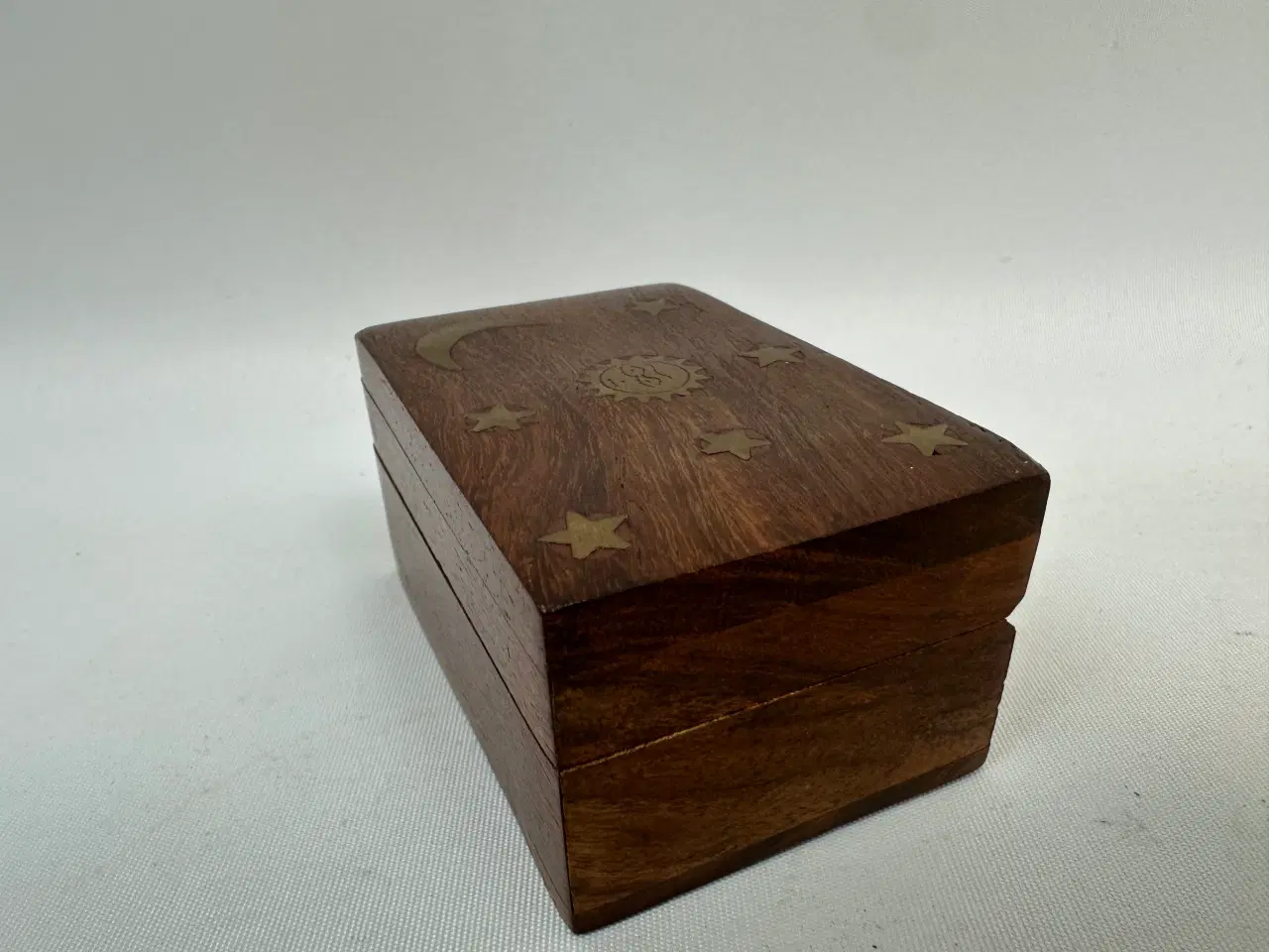 Billede 9 - Retro æske / skrin i træ m. messing 