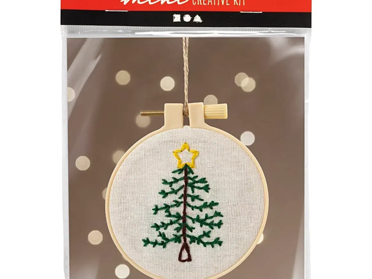Billede 1 - Mini DIY Kit Broderi, Juletræ, 1 pk.