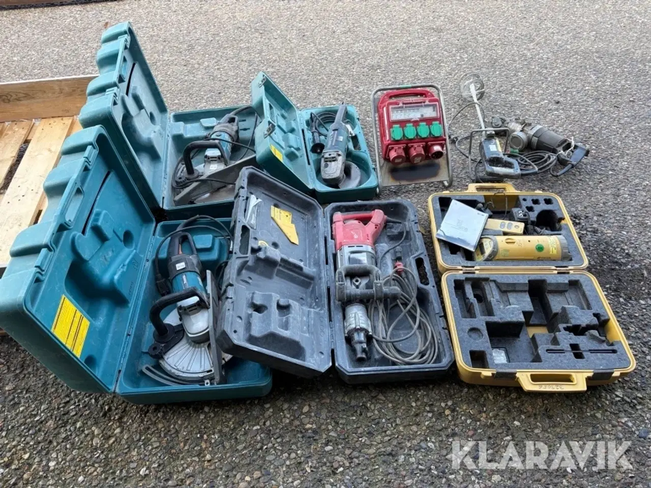 Billede 1 - Lot - vinkelslibere, rørlaser, brydehammer, el-tavle og øvrigt