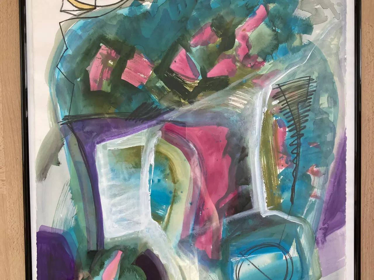 Billede 1 - Anders Nyborg gouache 80x60 bornholm