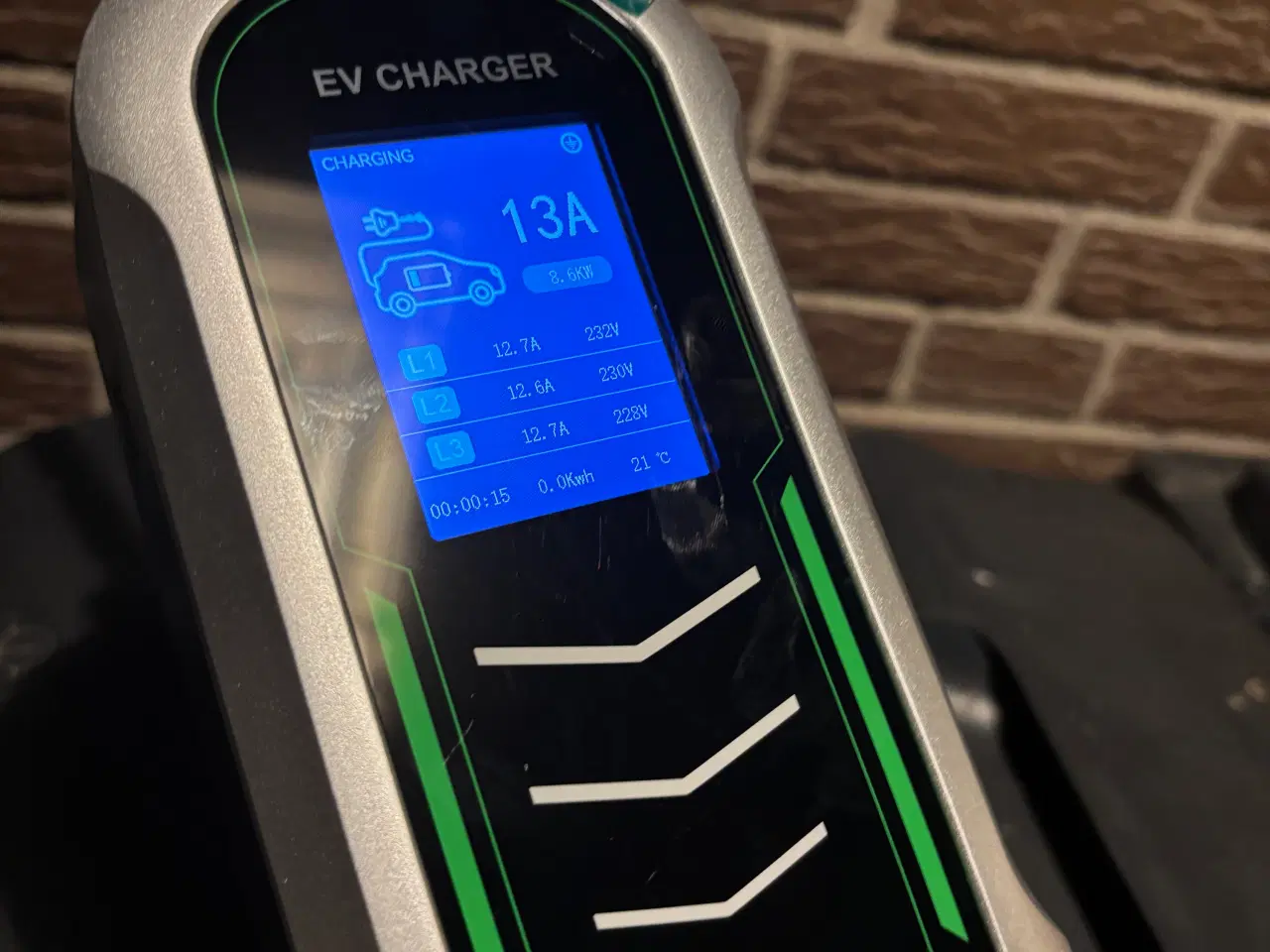 Billede 2 - Oplader til el-bil, 16A, 3 faser, til type 2