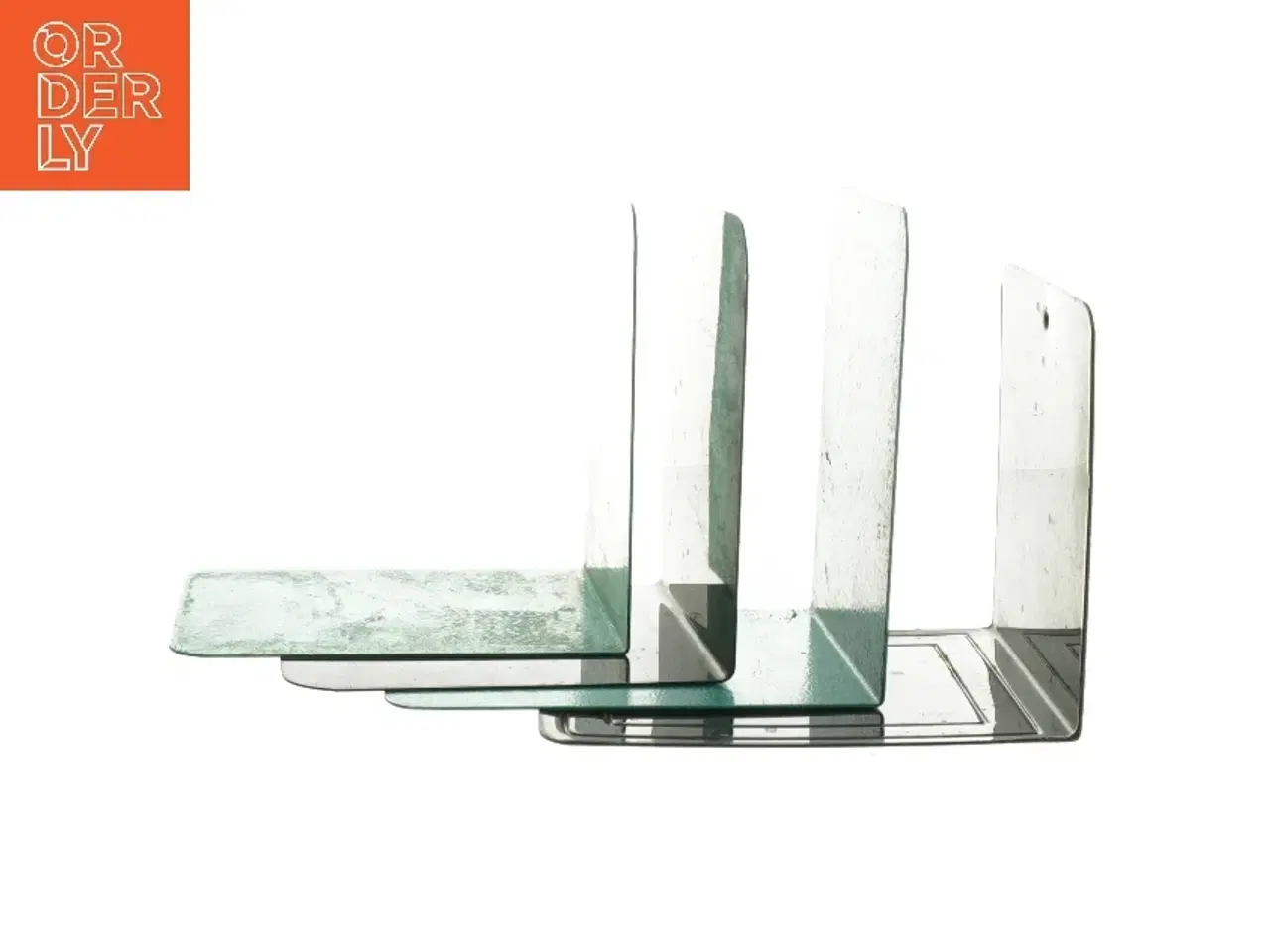 Billede 2 - Metal bogstøtter (str. 13x13 cm)