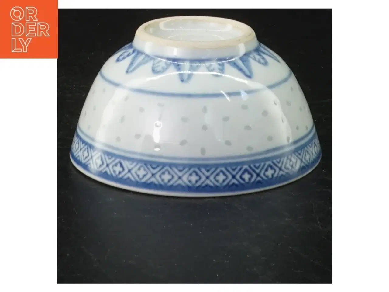 Billede 2 - Blå og hvid porcelænsskål (str. Ø 10 cm)