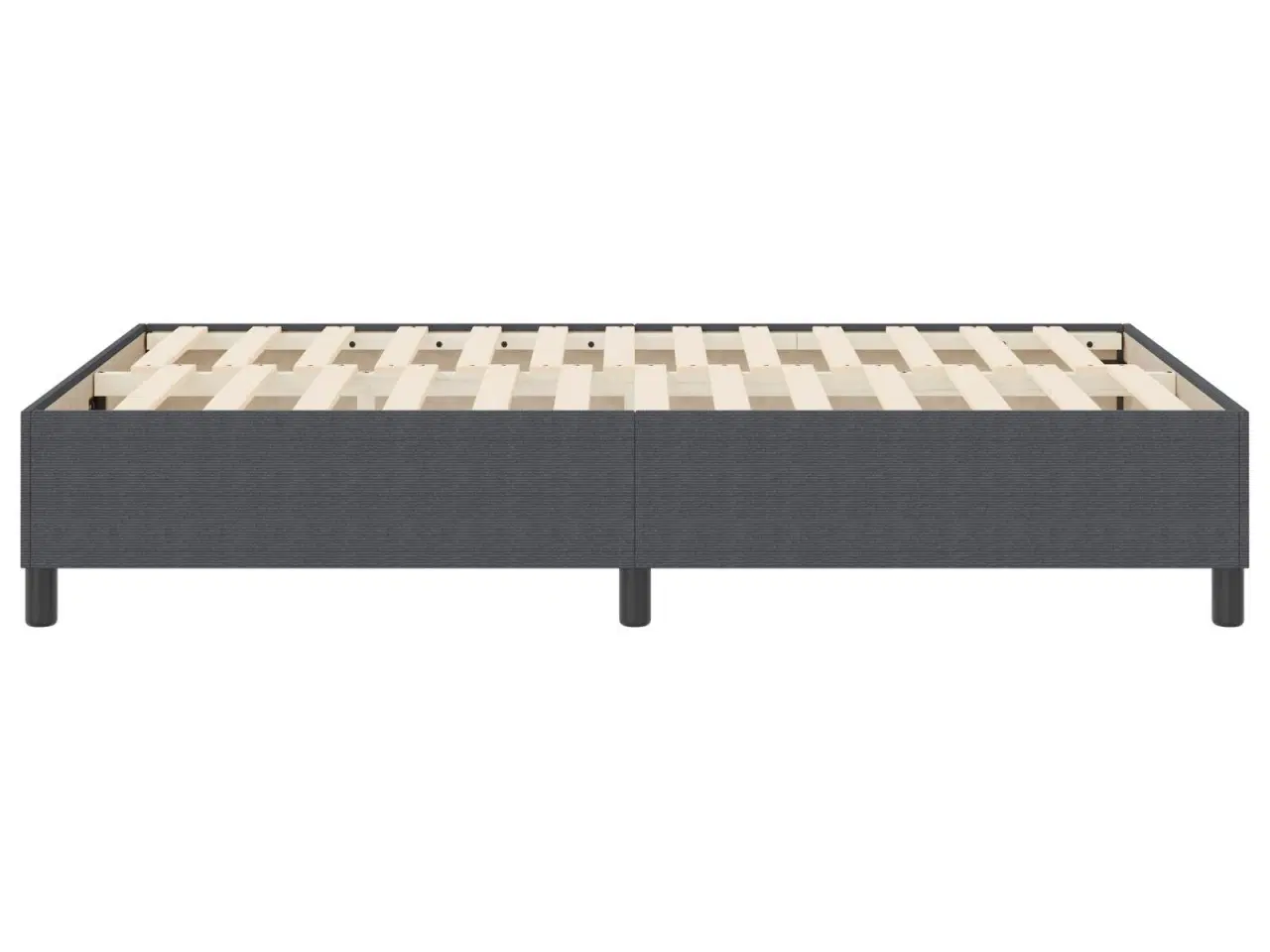 Billede 7 - Kontinentalseng Mørkegrå 120 x 200 cm Corduroy stof