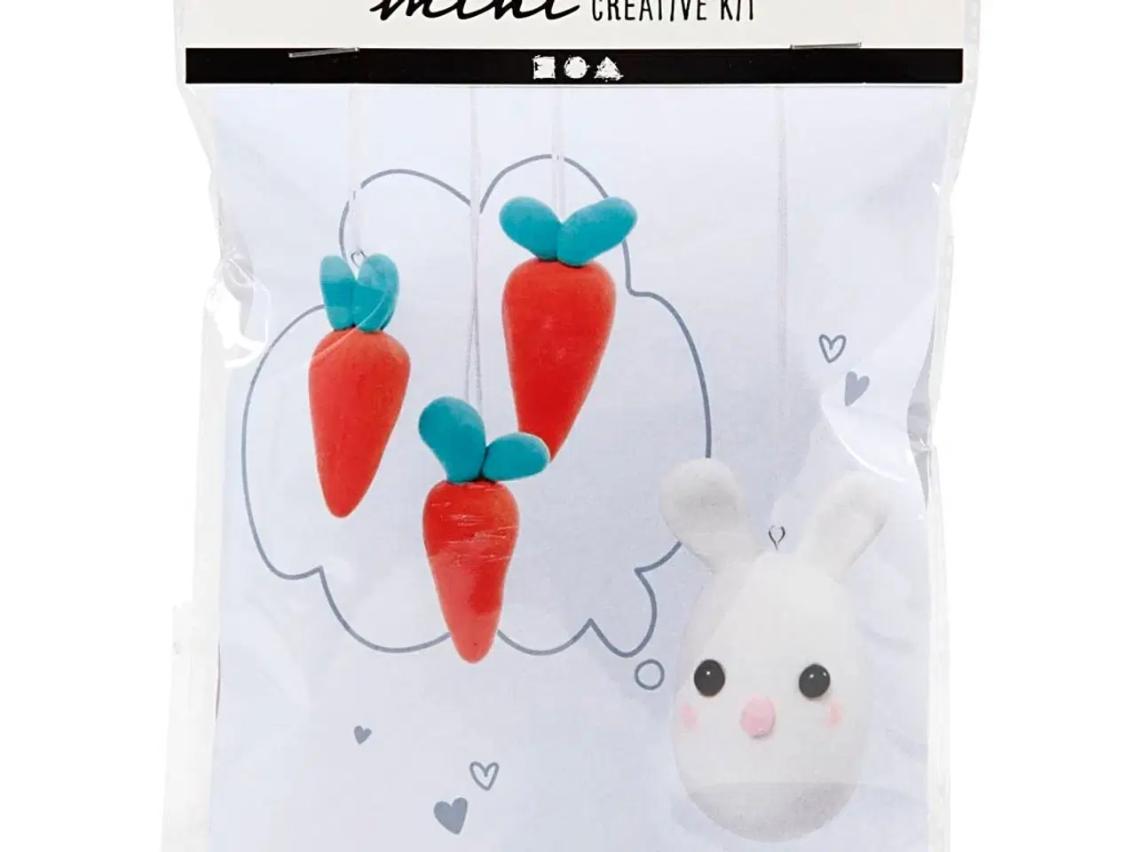 Billede 1 - Mini DIY Kanin Kit til Påskedekorationer