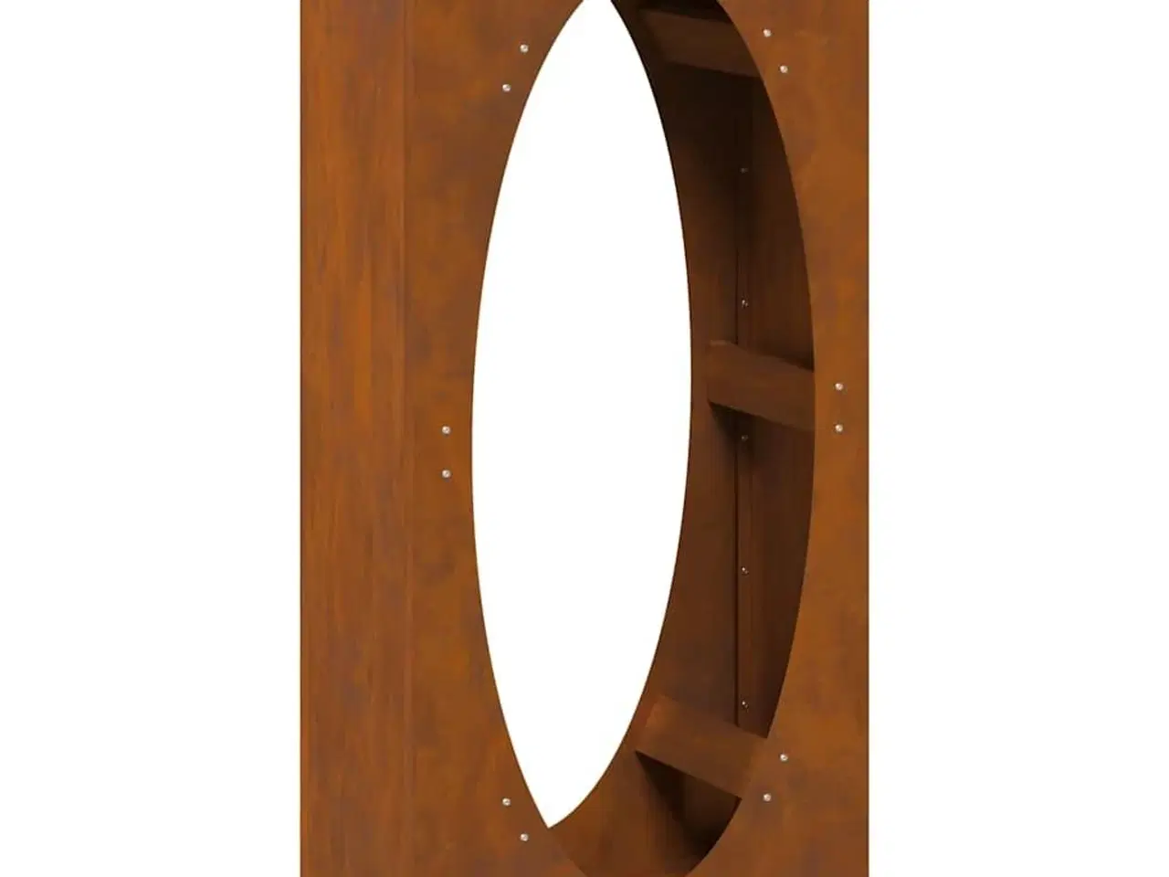 Billede 2 - Brændestativ 50x23x100 cm forvitringsstål