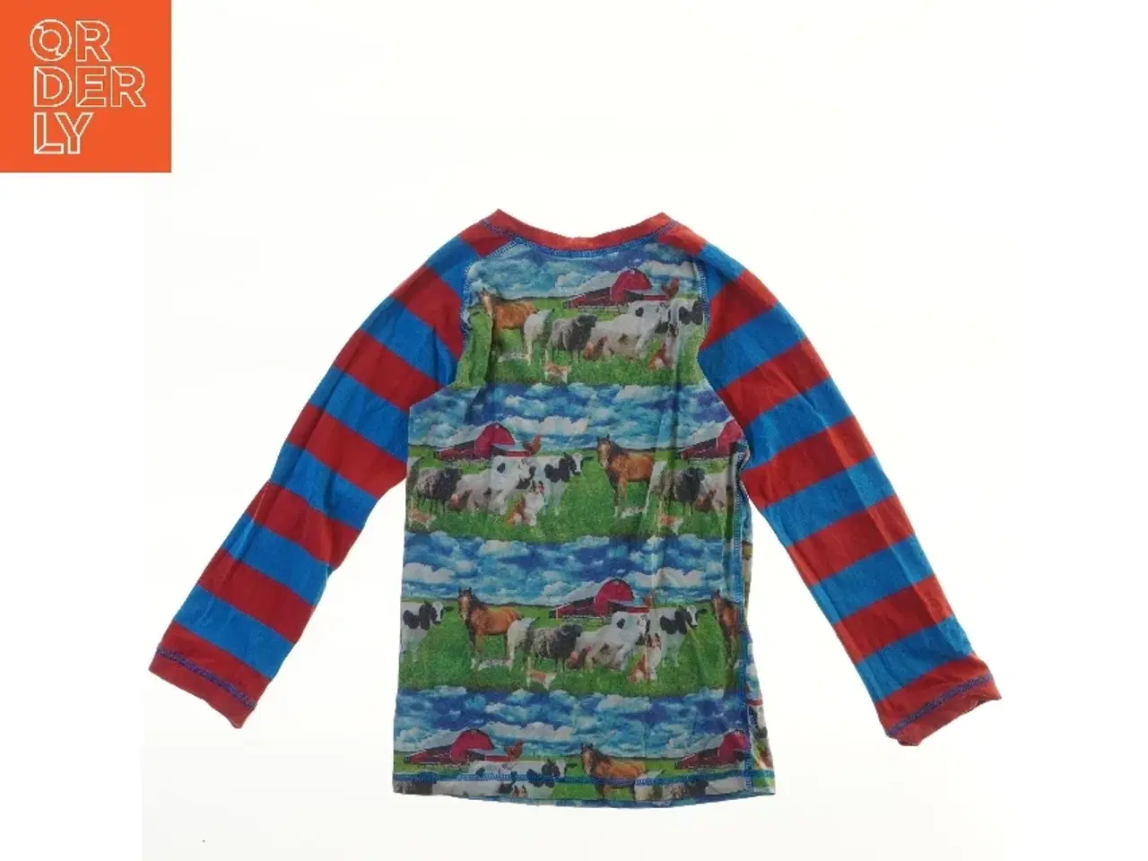 Billede 2 - Molo langærmet børnebluse med bondegårdmotiv (str. 128)