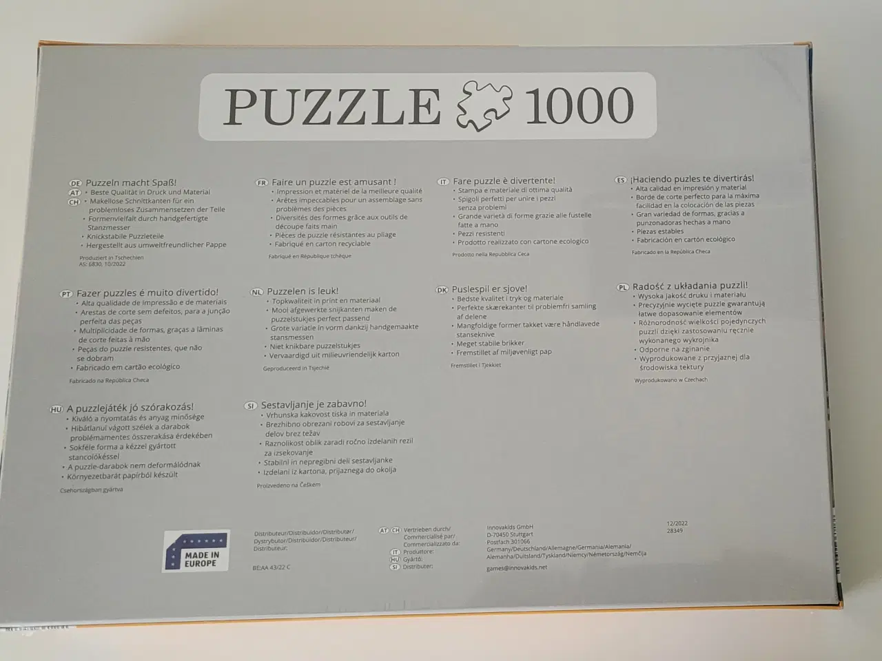 Billede 2 - Puslespil 1000 brikker 