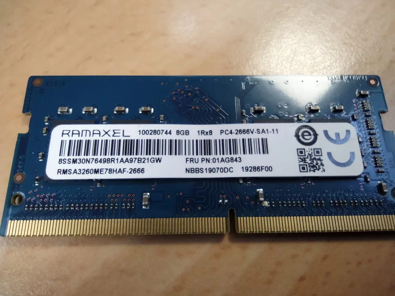 Billede 1 - Ram SoDimm 8GB 2666mhz 260 pin DDR4 PC4-21300 