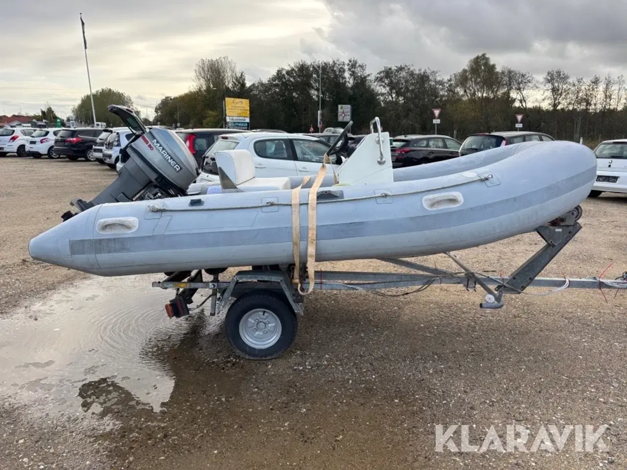 Billede 6 - RIB båd Brig 3,40 meter med 20 hk motor og vogn