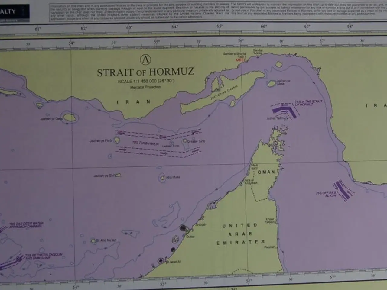 Billede 3 - BA Søkort Maritme Security Chart Persian Gulf & Ar