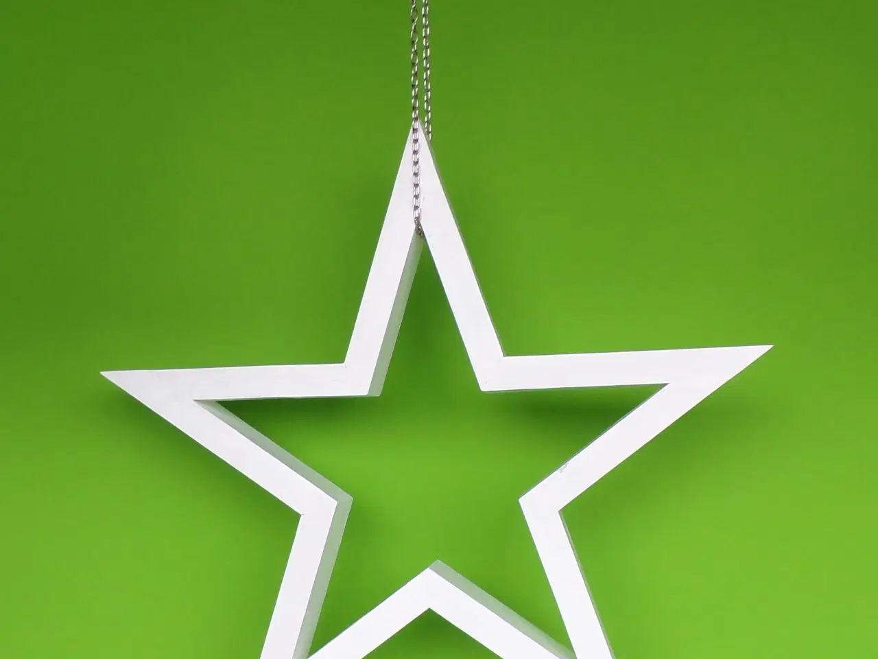 Billede 7 - Ny håndlavet / håndmalet stjerne i fyrretræ