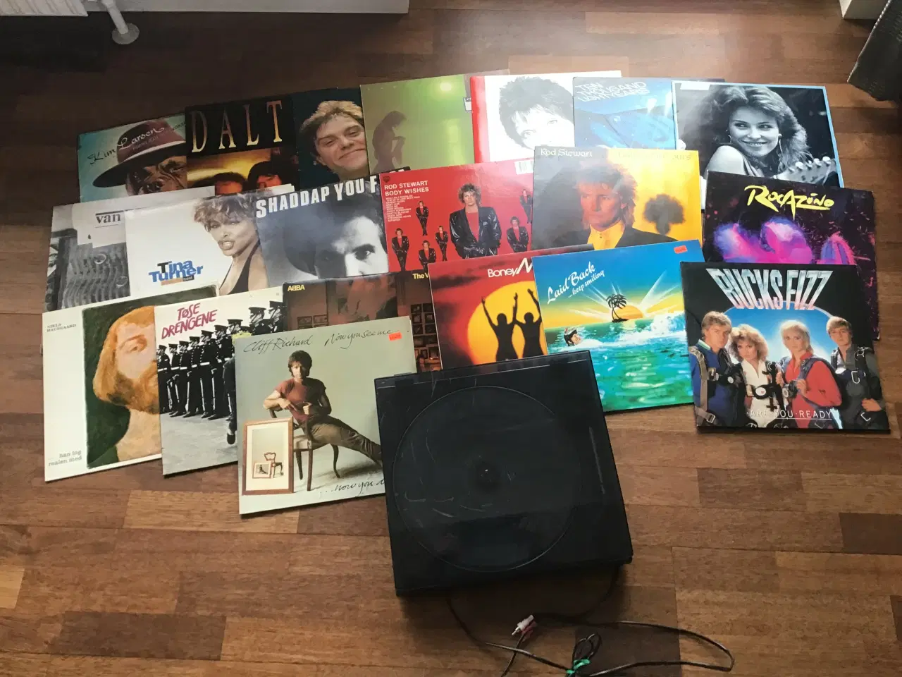 Billede 2 - Pladespiller Aiwa med 20 stk lp-plader.