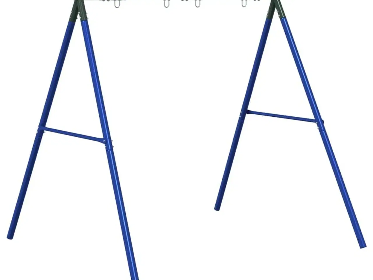 Billede 2 - Gyngestativ med 4 kroge stål blå