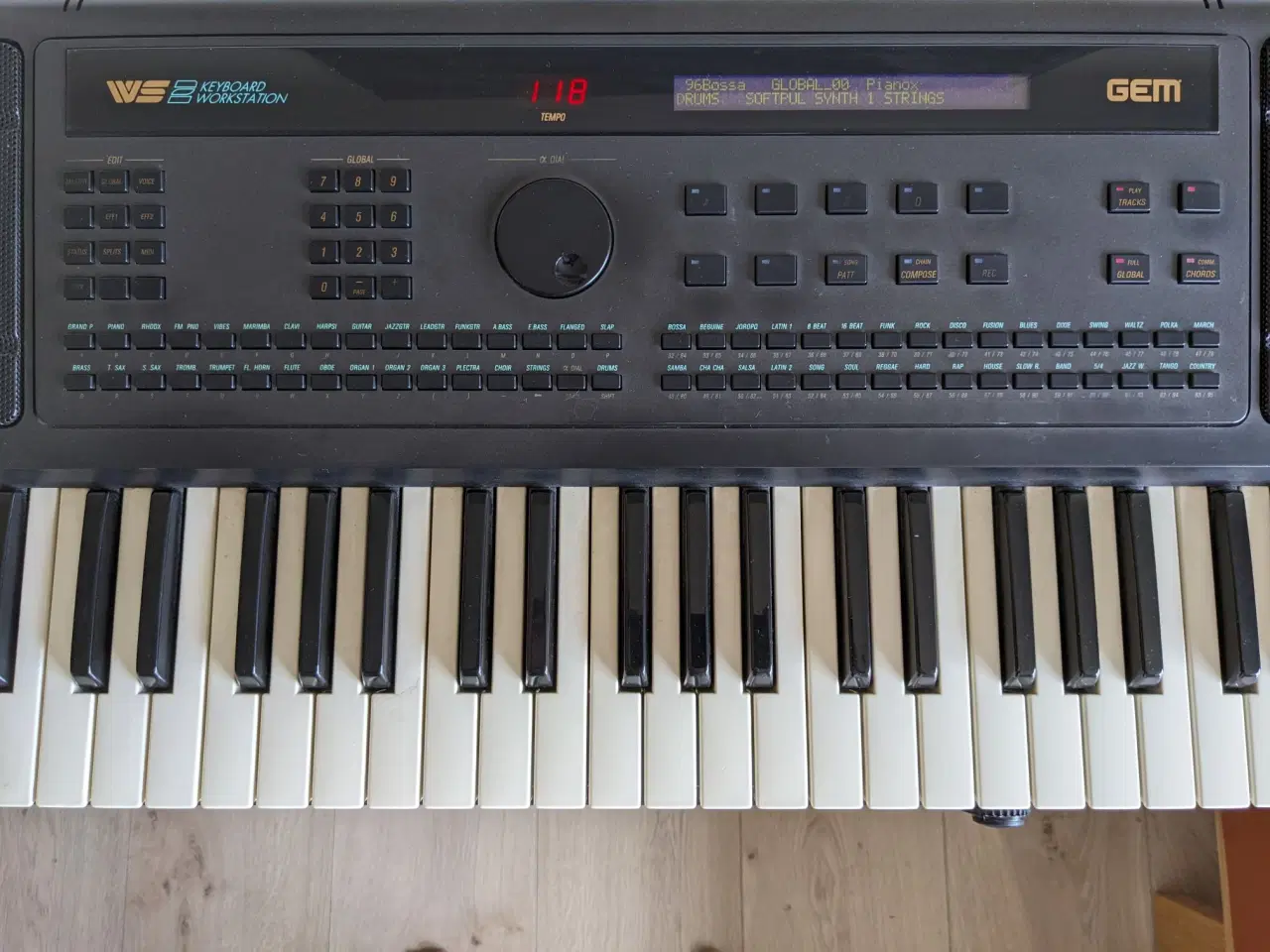 Billede 2 - Arrangementskeyboard, GEM WS2 med baspedaler