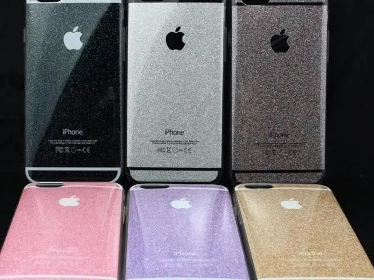 Billede 4 - Lyserød glimmer cover iPhone 5s SE 6 6s