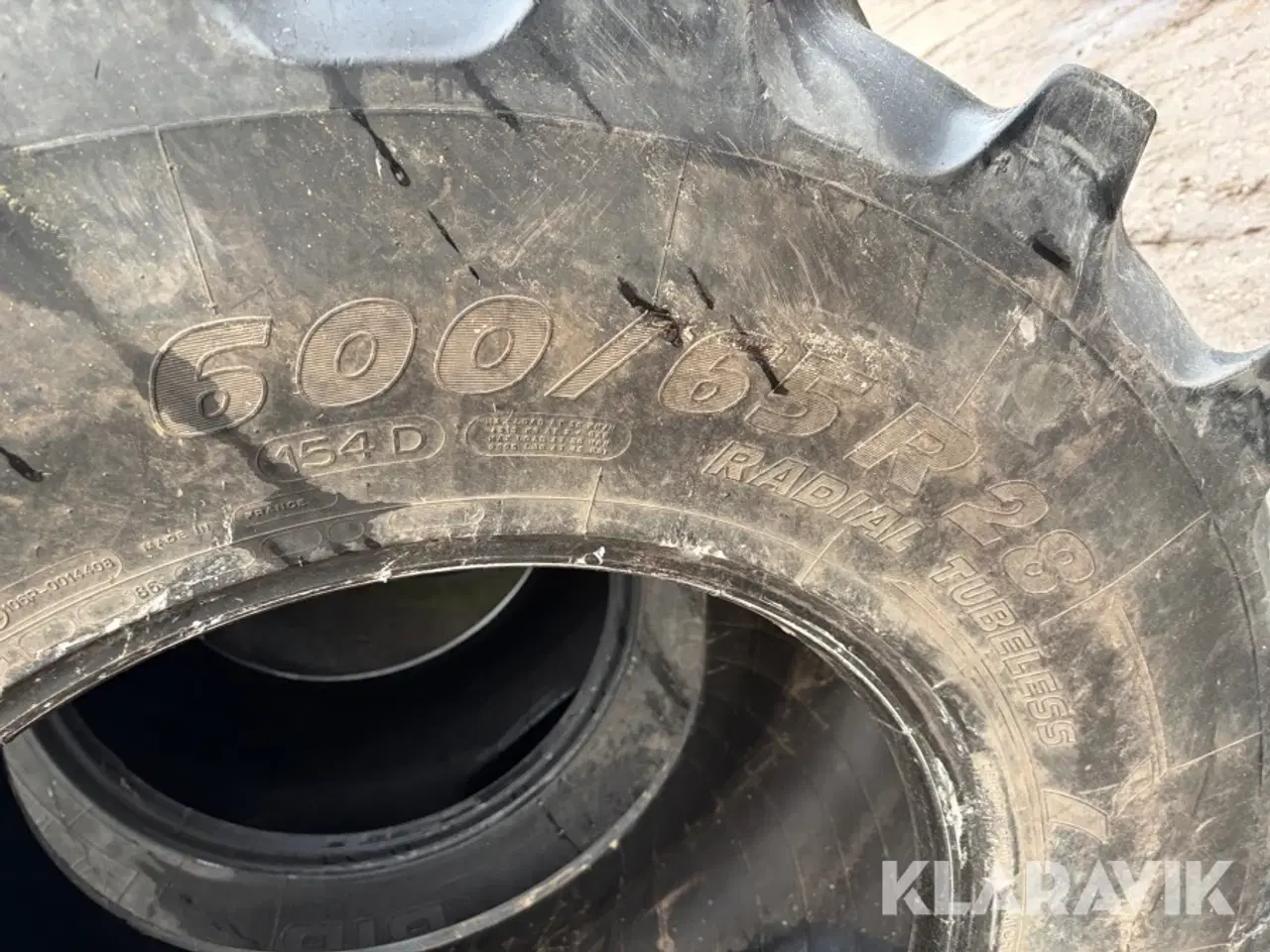 Billede 3 - Landbrugsdæk Firestone + Michelin 600/65R28 3 styk