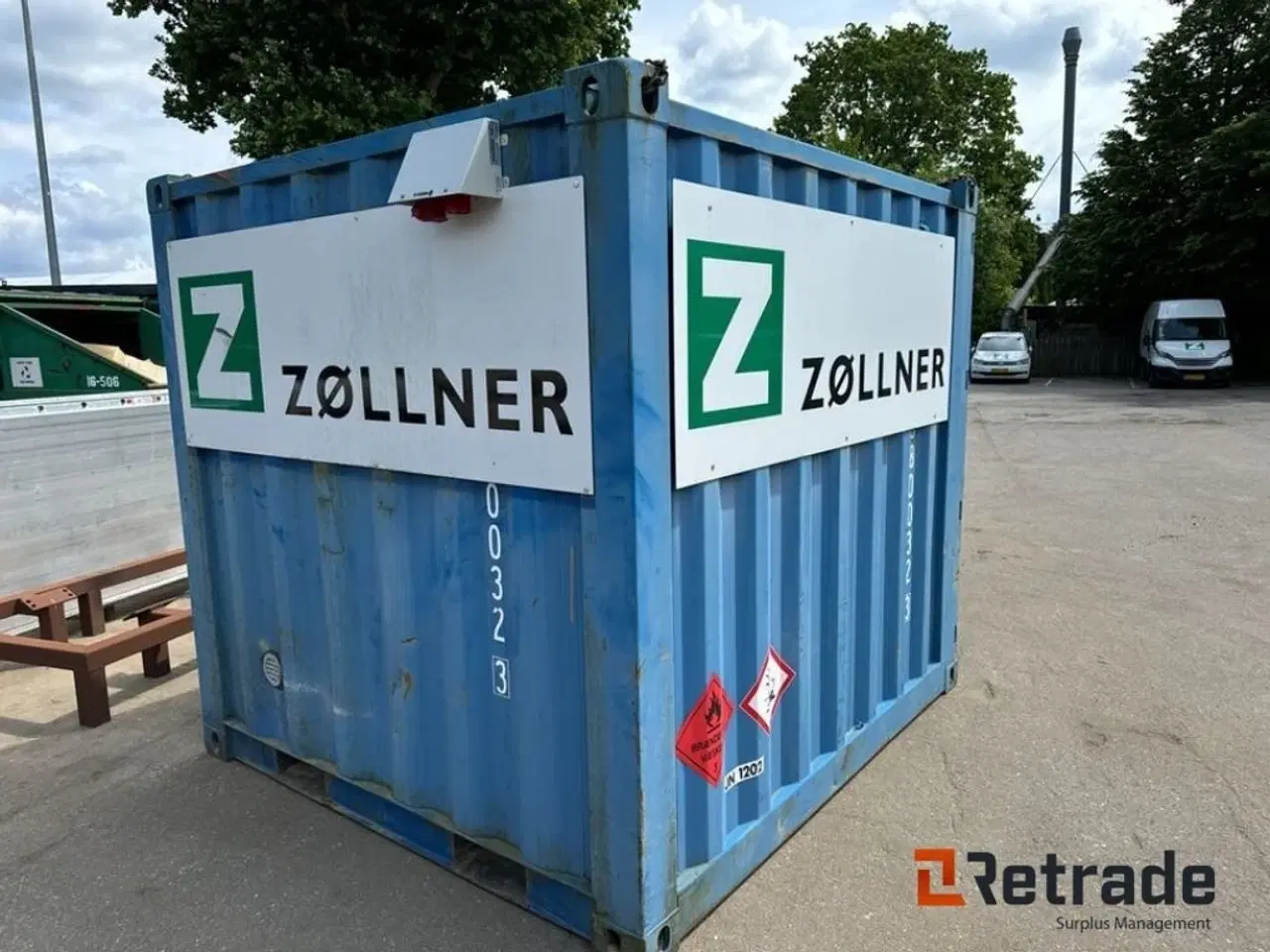 Billede 5 - - - - Container 8 fods isoleret med olietank