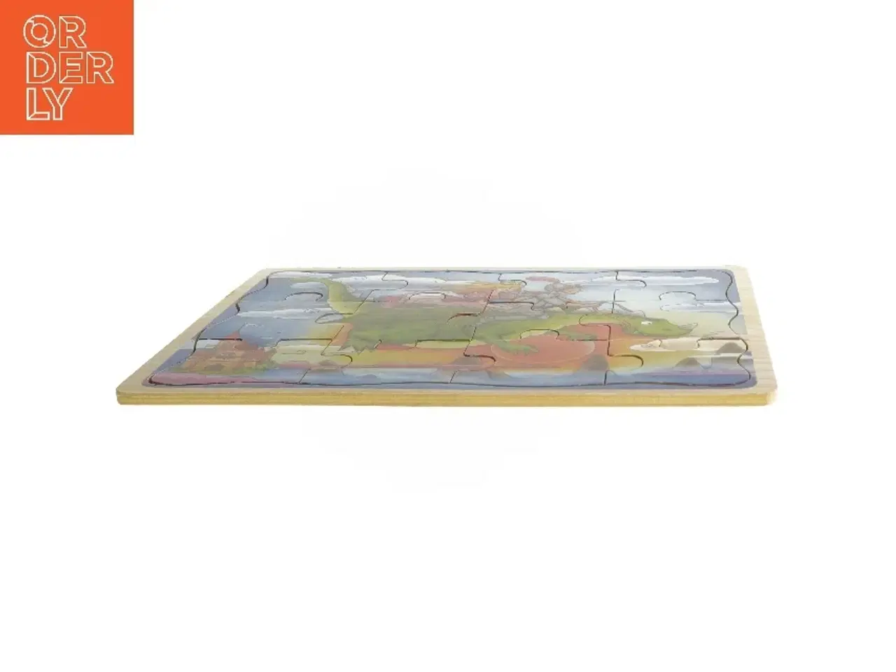 Billede 2 - Børnepuslespil med riddermotiv (str. 12 brikker cm)