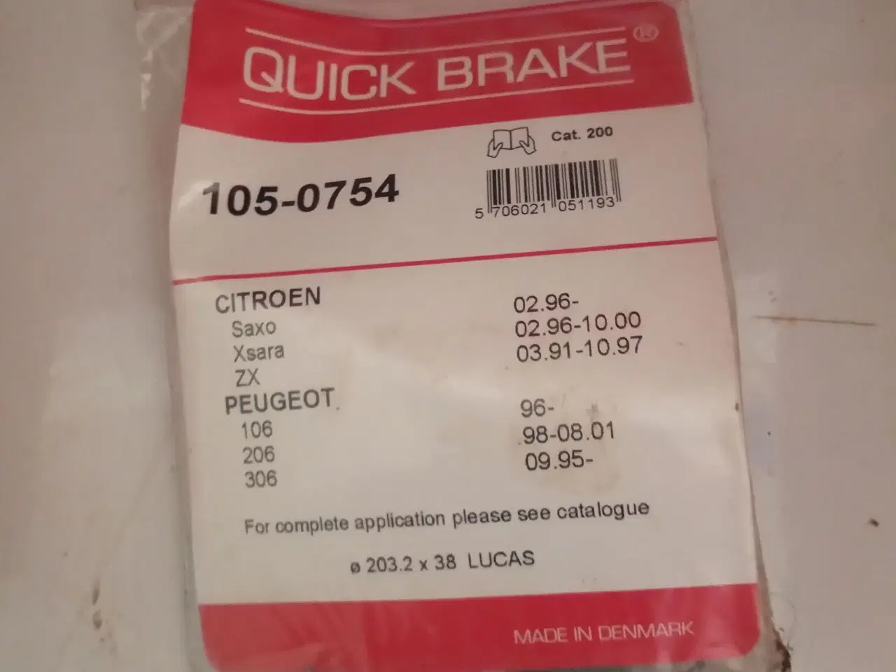 Billede 1 - Bremsebakker og fjedre Peugeot 206