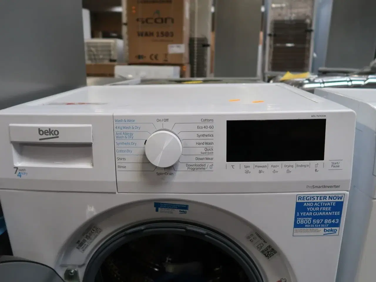 Billede 2 - Vaskemaskine/tørretumbler BEKO WDL742431W