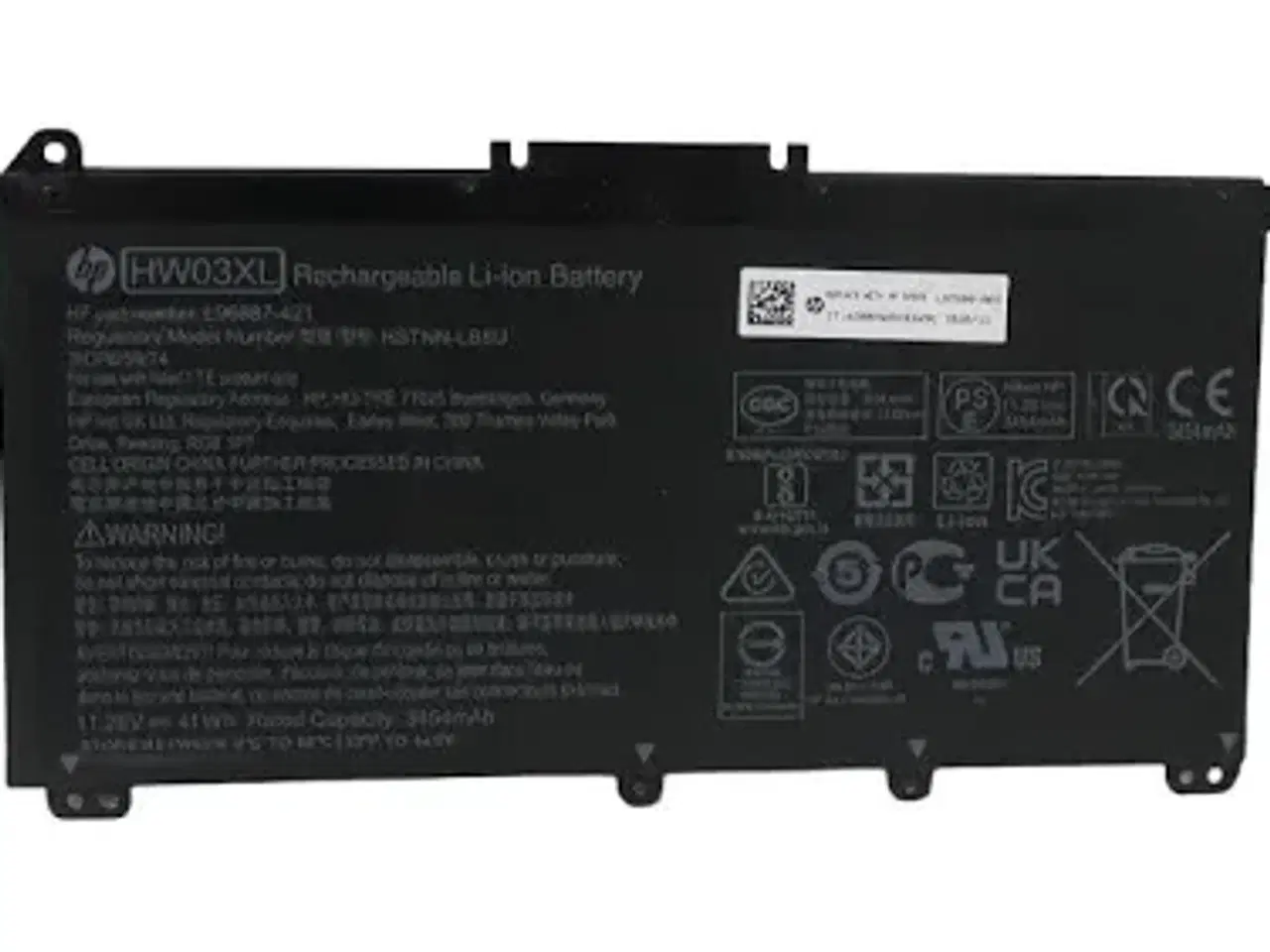 Billede 1 - Labtop batteri HW03XL L97300-005