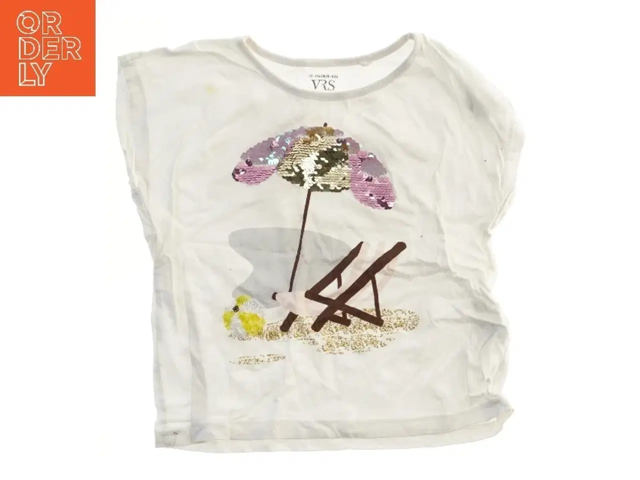 Billede 1 - Piget-shirt med palietter fra VRS (str. 110)