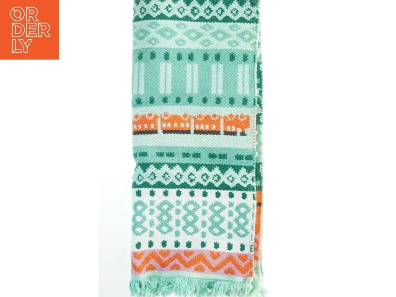 Billede 4 - Vævet tæppe med mønster (str. 160x71 cm)