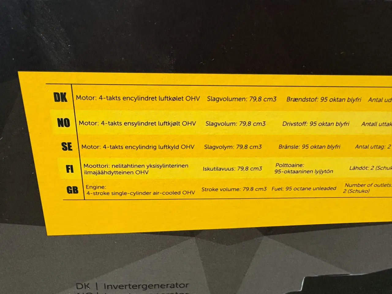Billede 9 - Generator 2000 W Inverter Probuilder