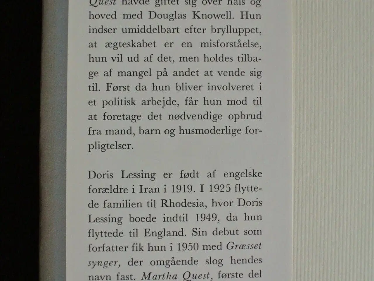 Billede 3 - martha quest - børn af vold 1-5, af doris lessing,