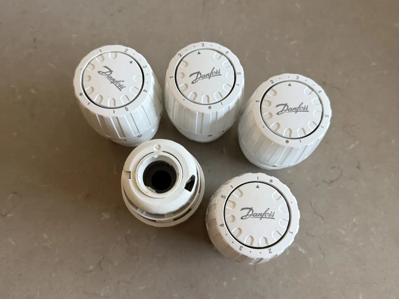 Billede 3 - Danfoss termostater (5 stk)
