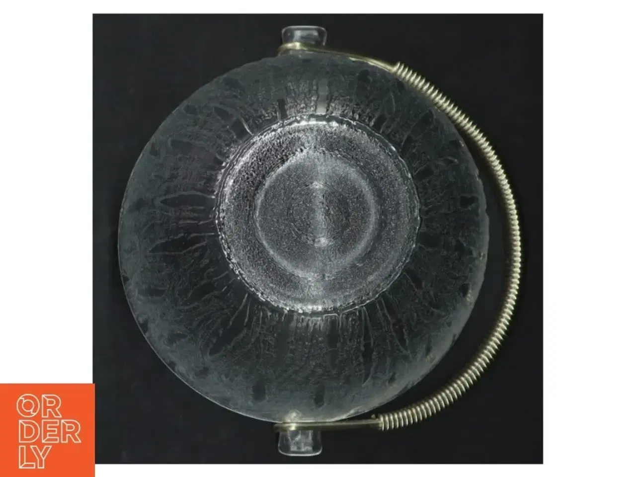 Billede 4 - Isterningespand i glas og metal (str. H. 13,5 cm. ø. 12,5 cm)