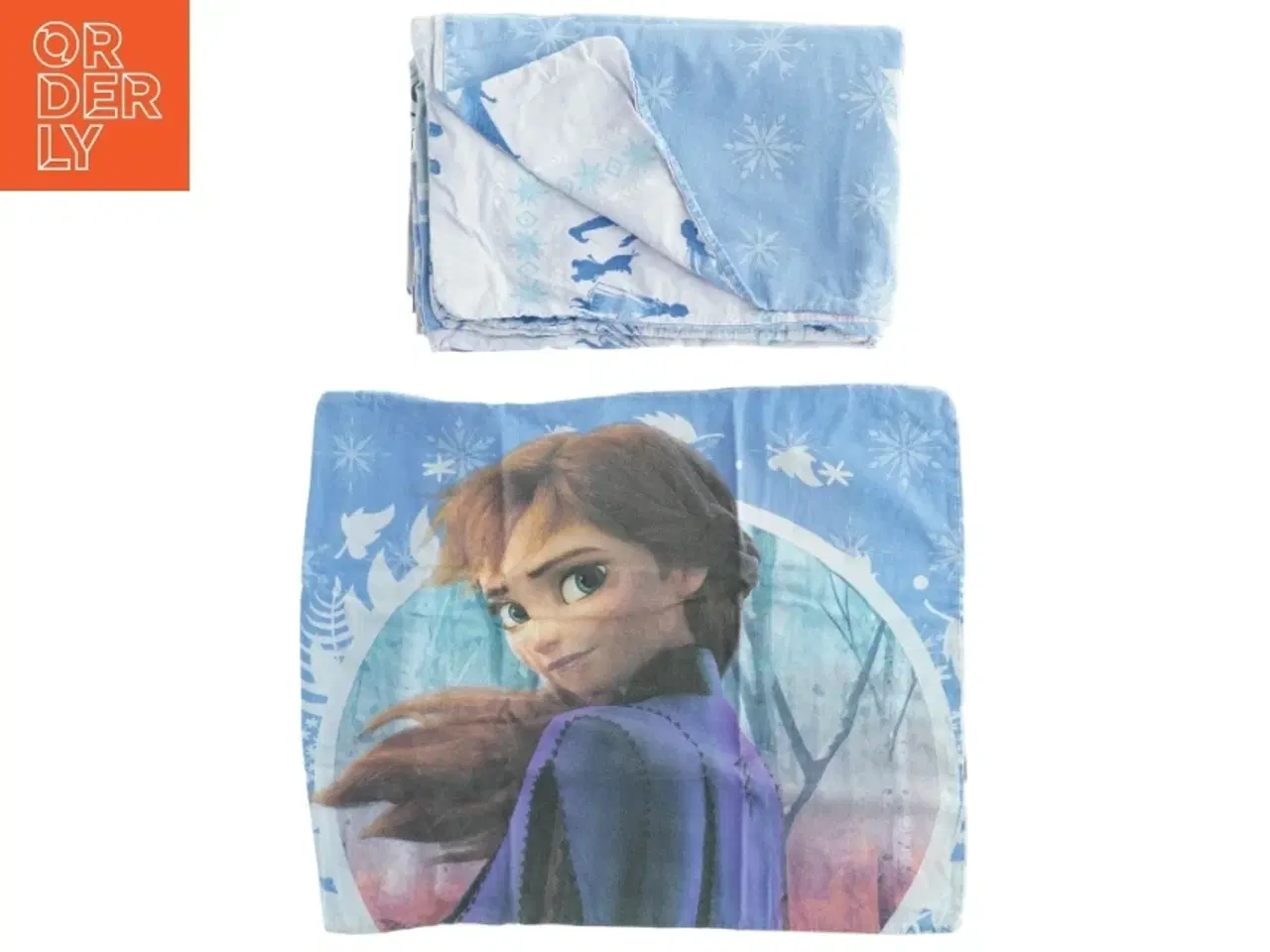 Billede 1 - Sengetøj med Frost-tema fra Frozen (str. 85 x 128 cm 45 x 38 cm)