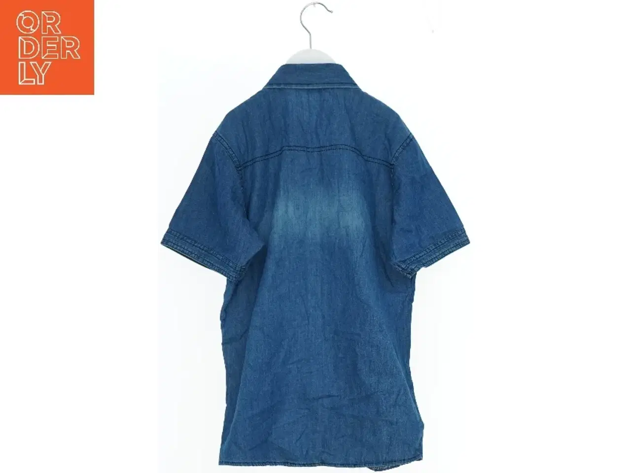 Billede 2 - Denim skjorte med korte ærmer fra Tombis (str. 152)