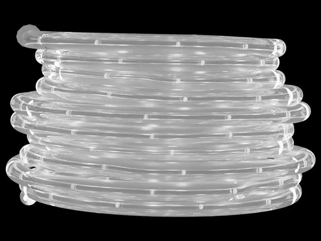 Billede 4 - Lyskæde 1200 LED'er 50 m PVC varmt hvidt lys