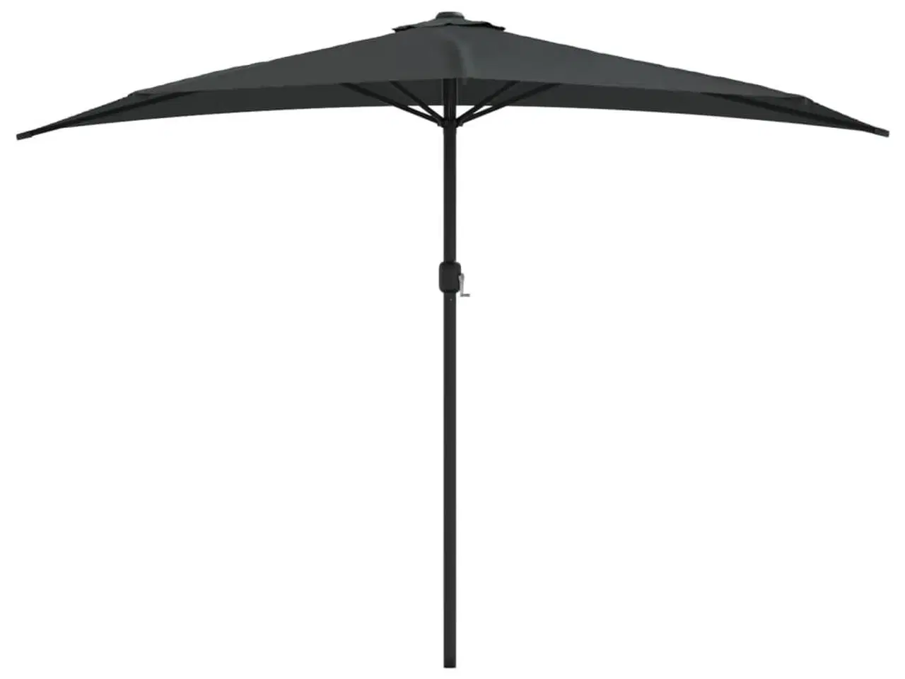 Billede 3 - Balkonparasol med aluminumsstang antracitgrå 300 x 155 cm halv