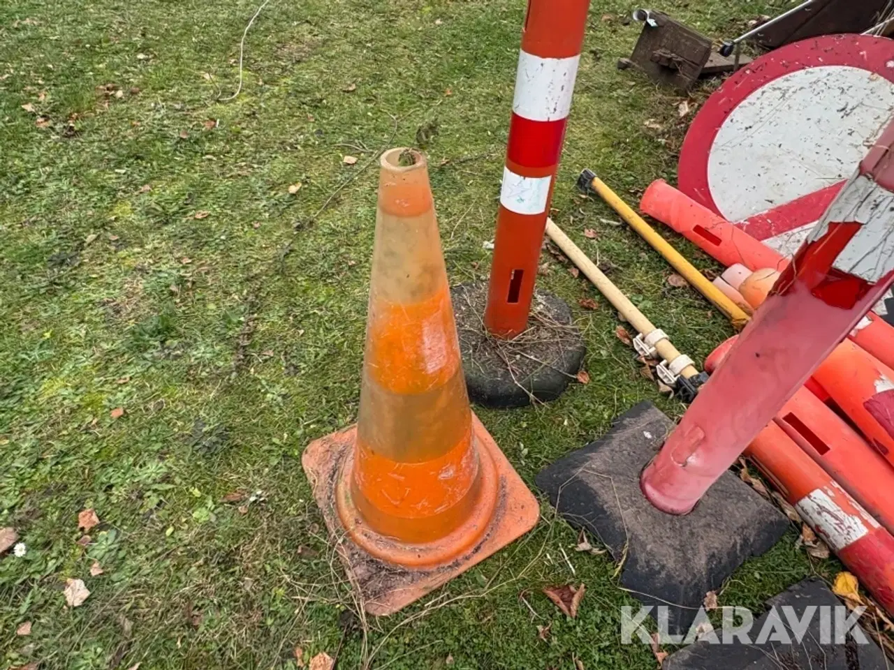 Billede 5 - Blandet trafik skilte og kegler