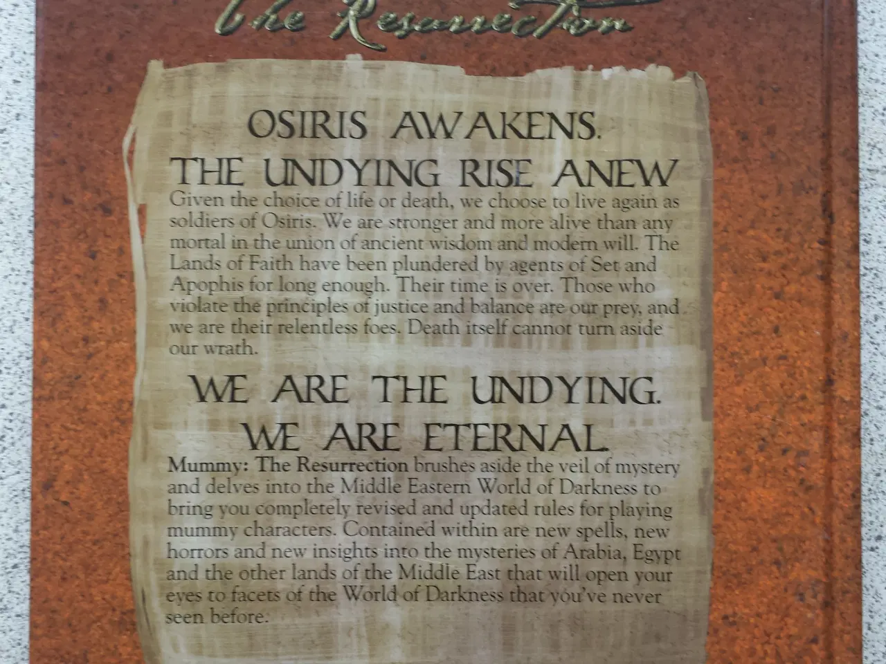 Billede 2 - Mummy - The Resurrection, World of Darkness