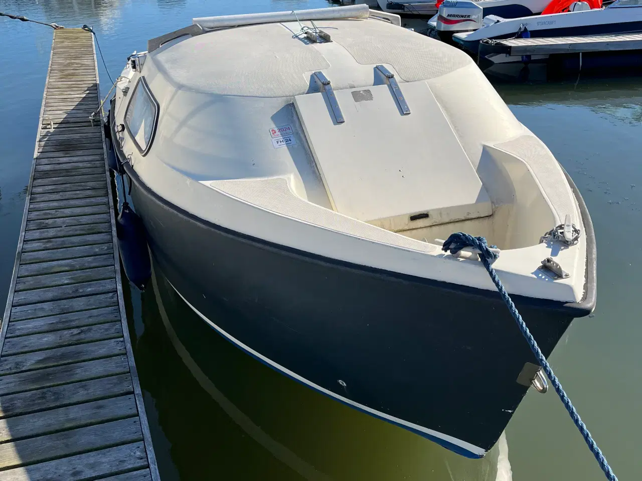 Billede 4 - 16 fods jolle, trailer og nyere motor