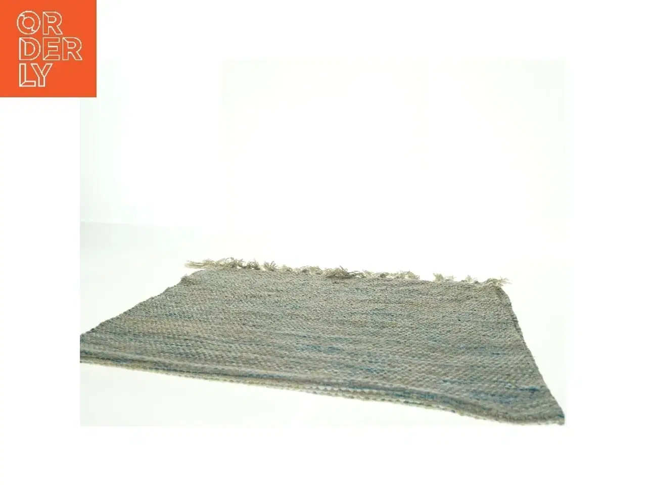 Billede 4 - Vævet tæppe med frynser fra Mørke Gaard (str. 60 x. 100 cm)