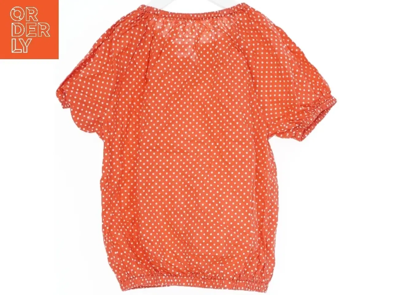 Billede 2 - Orange Prikket Bluse fra Kools (str. 128)