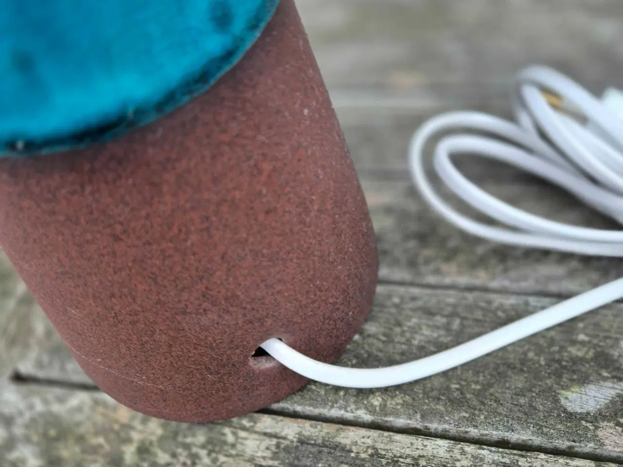 Billede 9 - Keramikbordlamper med smuk turkis glasur