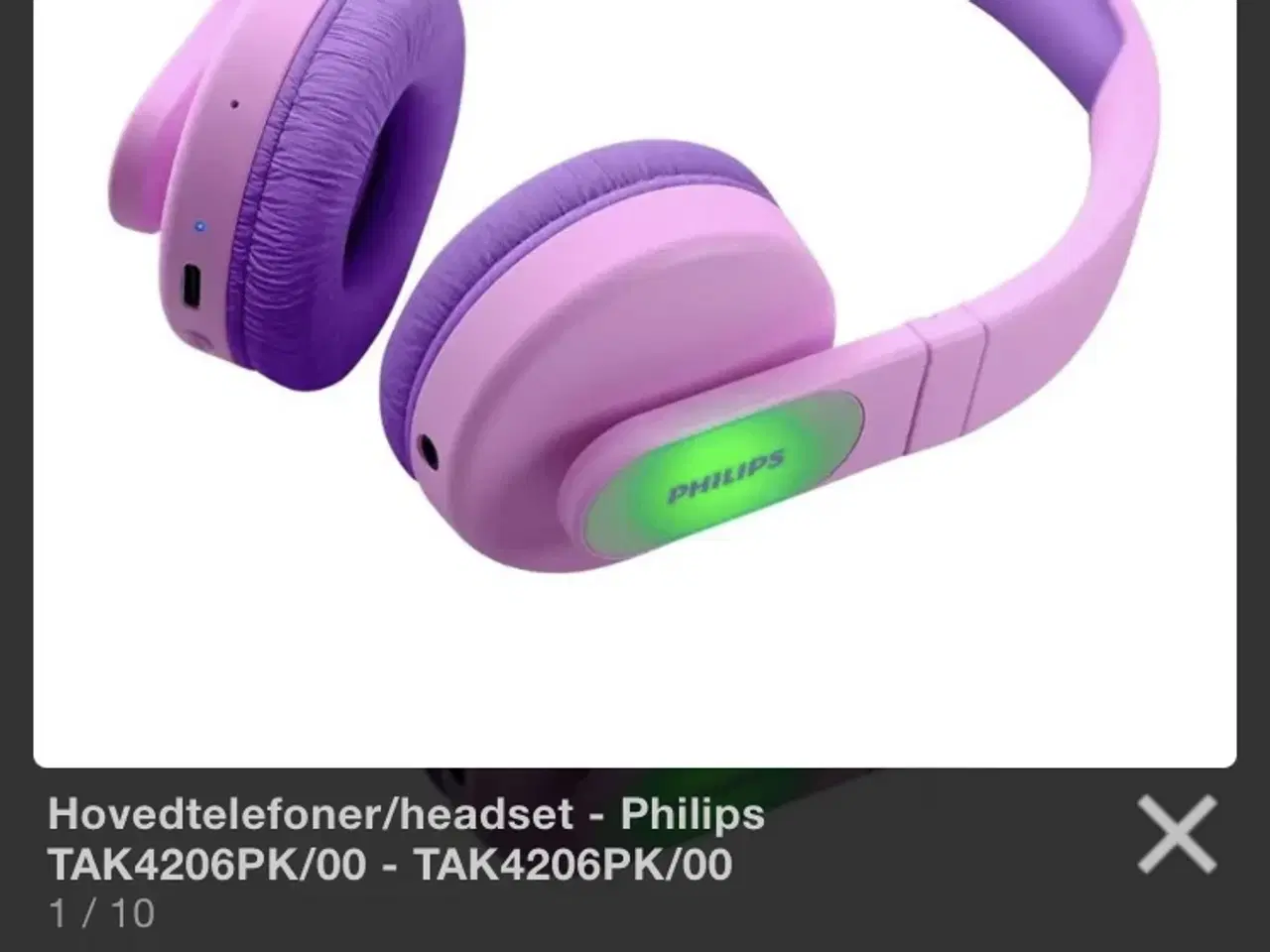 Billede 1 - Philips hovedtelefon headset kids 